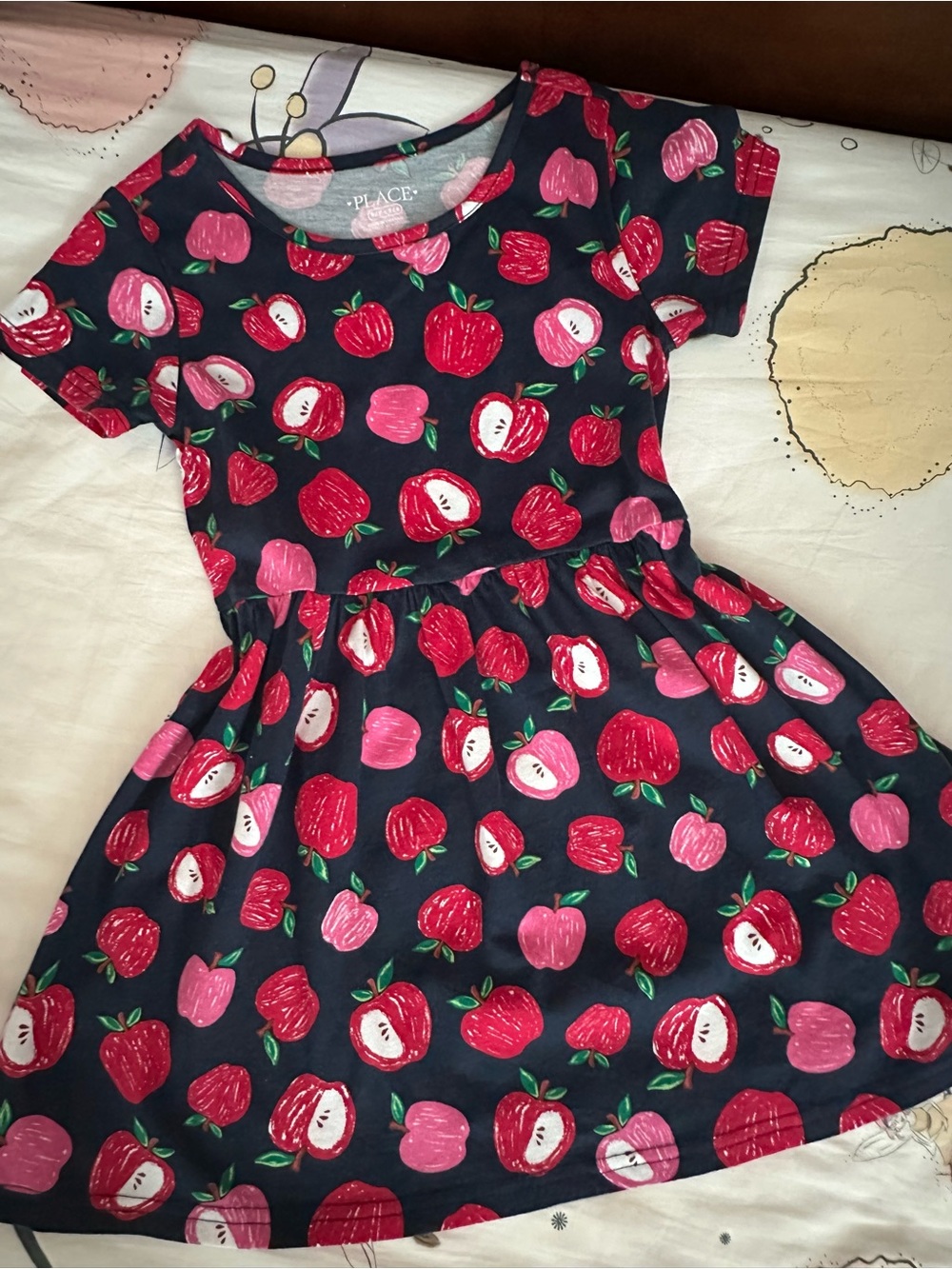 Girls Apple Design Dress